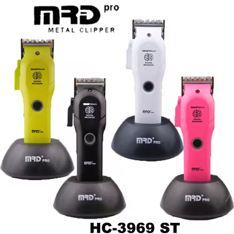 MRD HC-3969ST Smart Brain Hair Clipper Men's Professional Full Metal Lift Height Torque Digital Brus