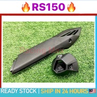 RS150 Full Set Matte Black Muffler Protector Cover Ekzos Exhaust Protector RS150 V1 V2 RS150R RS 150 PLATE EXHAUST COVER