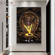 ภาพพิมพ์บนผืนผ้าใบภาพวาดสีน้ำมันบน Tibetan ThangkaPuba Vajra Vajra Buddhaภาพพระพุทธเจ้าโกรธการพิมพ์ผ