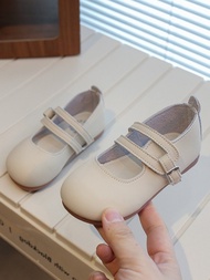 🔥Girl's Leather Shoes 2024 Spring New Children's Shoes Girl's Stylish Single-layer Shoes Women's Tre