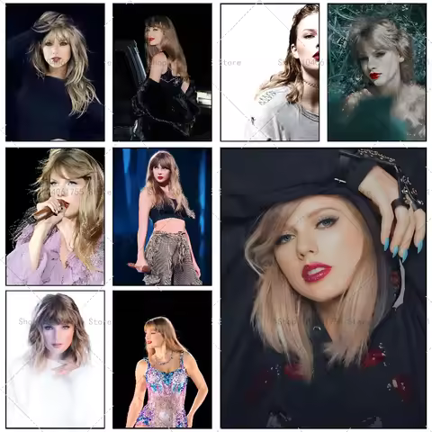 1PC Singer T-Taylors Poster Self-adhesive Art Waterproof Paper Sticker Coffee House Bar Room Wall De