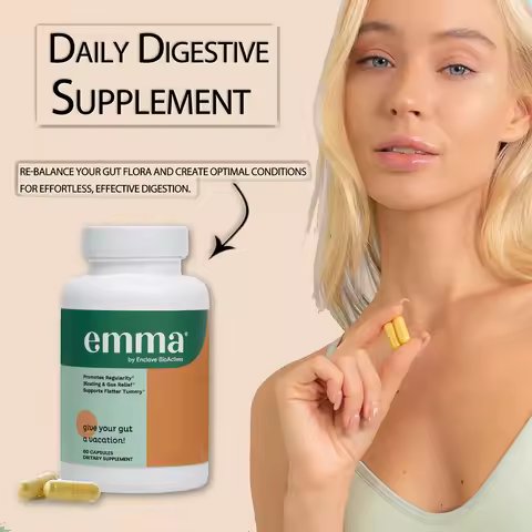 Gut Health & Colon Cleanse Supplement - Relief from Gas and Bloating, Repairs Leaky Gut with Magnesi