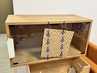 Muji 無印良品 玻璃儲物櫃 展示櫃 82x45x41cm