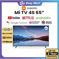 XiaoMi Smart TV 65 Inch 4K 4S LED TV / 55 Inch P1 TV Google Netflix Youtube Chrome Global Version Android TV Myeasymart
