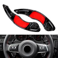 1Pair Steering Wheel Paddle Shifter Extension Forged Carbon Fiber Accessories For VW Golf 7 MK7  R M