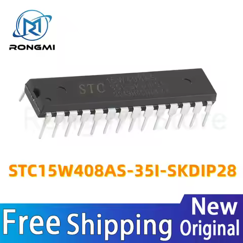 5-100Pcs STC15W408AS 35I SKDIP28 DIP28 STC15W408 IC Chip Wholesale