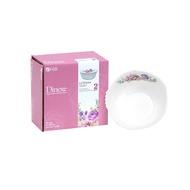 Felli Dinexe  5.5" Opal Glass Soup Bowl Set (2 Pcs) - La' Rossa