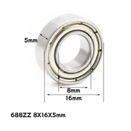 10Pcs 8mm ID MR128ZZ MR148ZZ 688ZZ 698ZZ 608ZZ 628ZZ Deep Groove Ball Bearing 8*12*3.5*2.5 8*14*4 8*