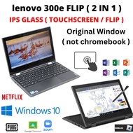 WINDOW LAPTOP LENOVO 300E / 11E 8GB RAM 128GB SSD WINDOW 10 PRO 2IN1 TOUCHSCREEN LAPTOP