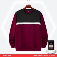 Oversized Sweater Combination 3D Black White Burgundy M-6XL Crewneck Boys Sweater Men's Sweater