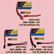 BATTERY REMOTE TRANSMITTER RC LIION 2S 7,4V 2600MAH JST SM 2 3 PIN ORIGINAL AND TRUSTED