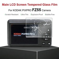 Tempered Glass for KODAK PIXPRO FZ55 Camera Screen Protector HD Clear Durable Anti-scratch Protectiv