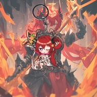 GANTUNGAN Arknights Surtr Keychain - Keychain - Key Chain - Anime - Game