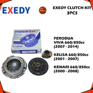 CLUTCH KIT EXEDY PERODUA VIVA 660/850cc KELISA 660/850cc KENARI 660/850cc 3PCS