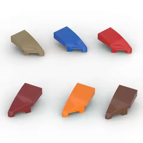 MOC 10PCS Wedge 29119 29120 2x1x2/3 Building Blocks Right Left Assemble Bricks Particle Puzzle DIY T