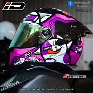 หมวกกันน็อคเต็มใบ ID SPARTAN-BT รองรับการติดตั้งบูลทูธ มาตรฐาน ECE และ มอก หมวกกันน็อคหุ้มคาง (Asiaf