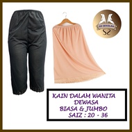 WOMEN PETTICOAT PANTS & SKIRT SCHOOL INNERWEAR KAIN DALAM WANITA [ JENIS SELUAR & KAIN ] LABUH COTTO