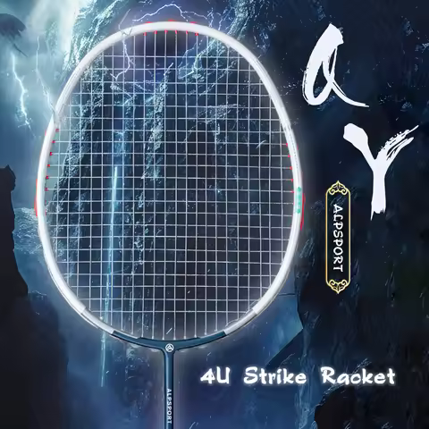 ALP YQ 4U Badminton Racket 22-35 LBS Original Design Carbon Fiber Racket Professional Offensive Rack
