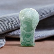 冰綠翡翠巧雕鍾馗 | 天然緬甸玉翡翠A貨 | 送禮