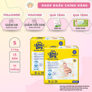 Combo 2 - Tã dán UniDry Siêu khô thoáng gói Jumbo mới size S54/M46/L40/XL38