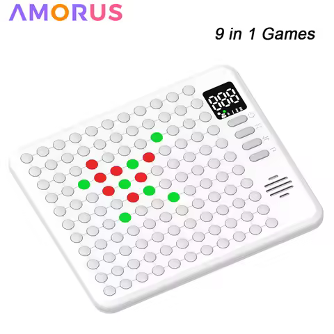 9 in 1 Multifunction Smart Board Game Electronic Chess Backgammon, Go, Tic-Tac-Toe, Whack-a-Mole Com