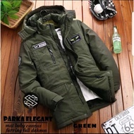Men's Winter Canvas Parka Jacket Trendy M3B8