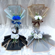 Bouquet of 10 notes / empty bouquet (small) free cardboard [premium bouquet]