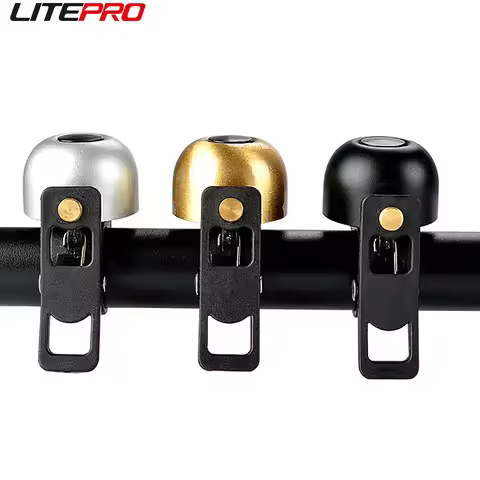 Litepro 1PC MTB Bicycle Copper Bell For Brompton Fnhon Folding Bike Mini Reto Horn Compatible With 2