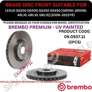 BREMBO GENUINE DISC BRAKE ROTOR (FRONT) FOR LEXUS GS200 GS300 GS350 GS450 [GRS190, GRS196, ARL10, GR