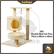 [75cm] DoubleBed House Cat Tree Cat Tree with House Climber Cat Tree Cat Nest Cat Scratch Trees Sisal Column Cat