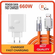 660W Shell RENO 8 Charger + 120W Fast Charging Data Cable / 6A Super Quick Charging Fast Charging