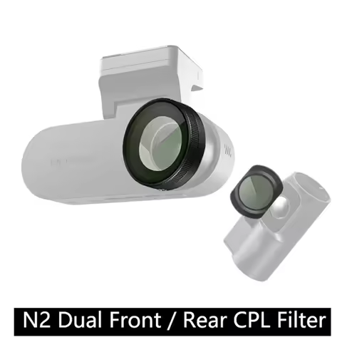 for DDPAI Dash Cam N2 Dual CPL Filter Lens Dust Protection Anti Glare for DDPAI N2 Dual Rear Camera 