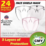 🔥READY STOCK🔥 full face shield transparent face mask blocc Face Shield adult oversize shield large face shield Mirror