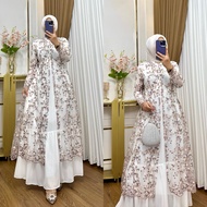Yamina Dress Busui Ceruty Babydoll Latest Luxury Party Dress Muslim Women's Wedding Dress Eid Clothi