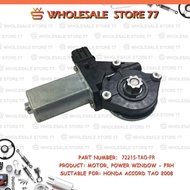 72215-TAO-FR/72255-TAO-FL Motor, Power Window - 6Pin Honda Accord Tao 2008