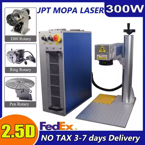2.5D JPT MOPA 200W EZCAD 3.0 Fiber Laser Engraver Cutting Machine BJJCZ original board Relief Markin