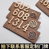 Customized Acrylic House Number Plate Household Creative Unique Room Number Room Number Sticker Cust