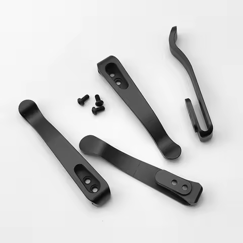 5 Colors Knife Titanium Integrated Back Pocket Clip for Rick Hinderer XM18 XM24 Jurassic Eklipse Max