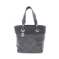 【二手】香奈兒 (Chanel) CHANEL 托特包 Paris Biarritz PM A34208 黑色 PVC 塗層帆布皮革 Paris Biarritz 托特包 PM 女士二手 A