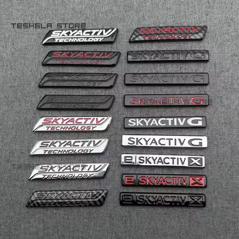 Car Trunk Sticker Aluminium Emblem Trim For MAZDA SKYACTIV CX5 CX30 CX60 CX90 SKYACTIVG CX-4 MX5 MAZ