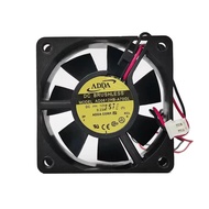 For ADDA AD0612HB-A70GL 60mm 6025 6cm 60*60*25MM dual ball bearing cooling fan 12V 0.23A 2 line
