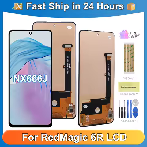 6.67''For ZTE nubia RedMagic 6R NX666J Tested LCD Display Touch Screen Digitizer Assembly Replacemen