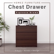 Homez Chest Drawer HMZ-CD-DT-7000 with 3 Layer Drawer Storage - 2.5 ft