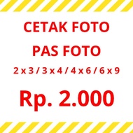 Print photos, size 2x3, 3x3, 3x4, 4x6, 6x9