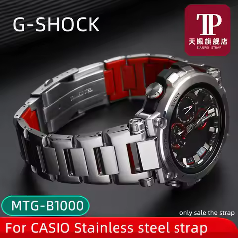 For CASIO G-SHOCK MTG-B1000 MTG-G1000 316L Stainless Steel Wristwatch Strap Metal Bracelet For Men W