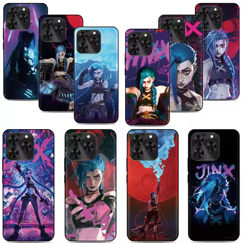 Arcane Jinx Anime Phone Case For Sony Xperia 10 1 VII VI 5 II III IV V 2023 XZ5 XZ4 XZ3 XZ2 XA3 XA2 