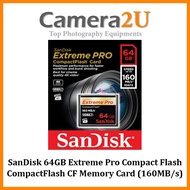 SanDisk Extreme Pro 64GB Compact Flash CompactFlash CF Memory Card (160MB/s)