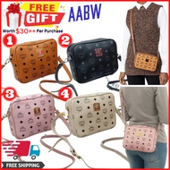 [FREE Delivery &amp; GIFT🎁]MCM Visetos Camera MCM Bag MCM Women Handbag MCM Sling Bag Woman Beg MCM Women Crossbody Bag MORR