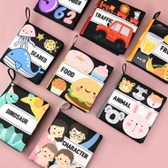 Baby Sensory Book For Early Education, High Contrast Black And White Cloth Book With G4e1