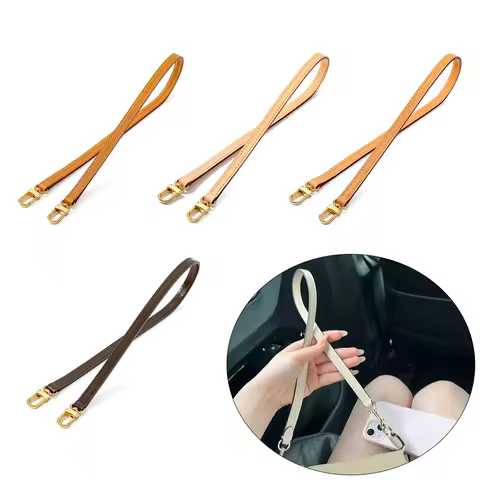 Versatile 1.0*60CM Genuine Leather Bag Strap For LV Mahjong Bag Underarm Modification Shoulder Strap